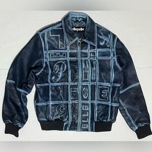 Vintage 90s Pelle Pelle Leather Jacket Y2k 14 Hip Hop Small